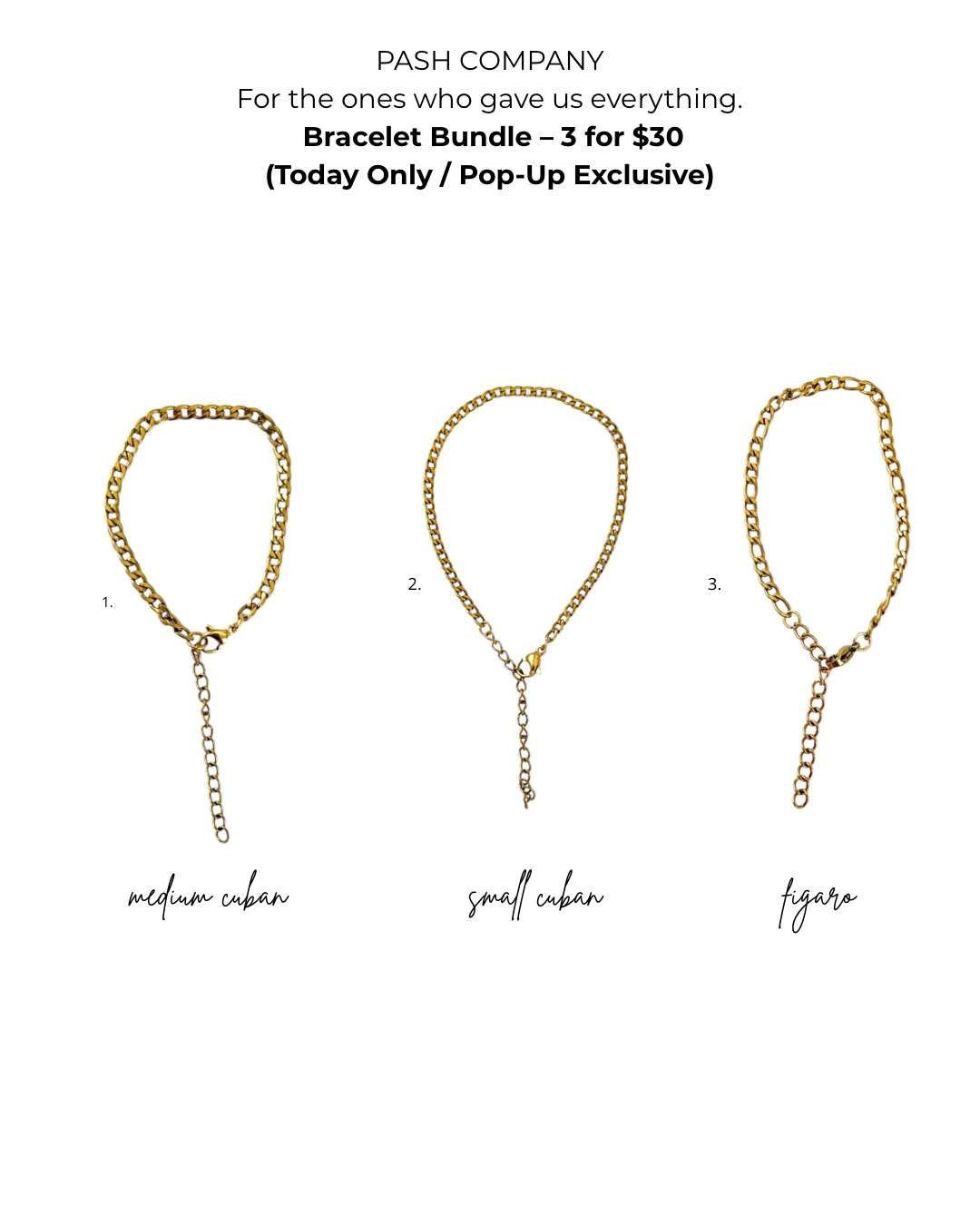 Bracelet Bundle – 3 for $30