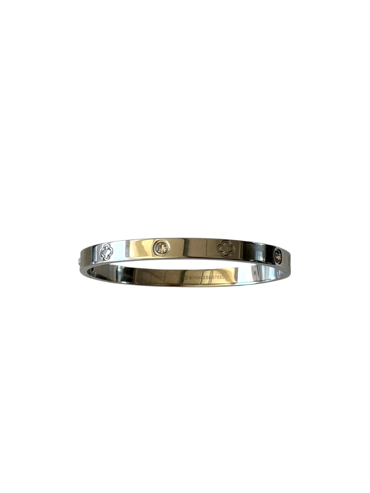 fleur bangle silver