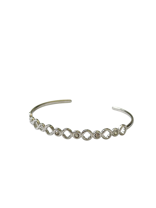 silver clover bangle